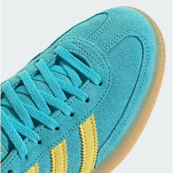 NWT Women's Handball Spezial Shoes Teal + Yellow Size 8 - Picture 7 of 9